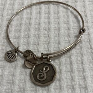 Alex and Ani Silver Charm Bangle Bracelet